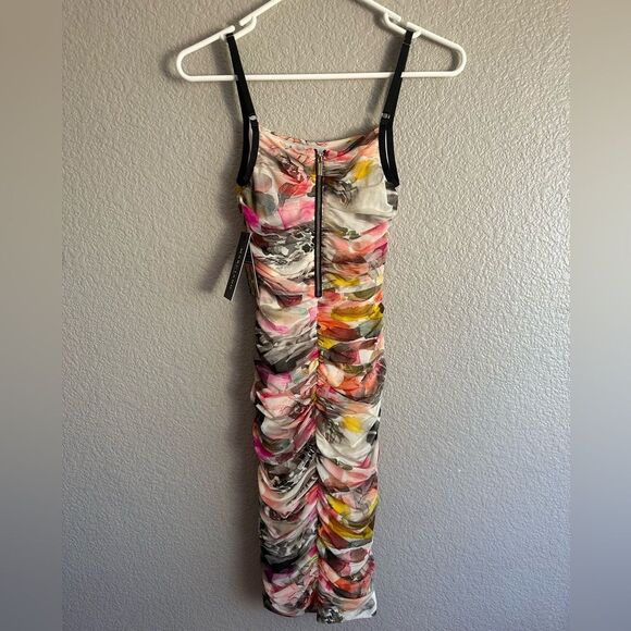 Guess by Marciano x Jennifer Lopez Ruched Midi Dress - XS - NWT - Picture 2 of 16